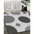 thumbnail image 2 of Ahgly Company Indoor Round Patterned Ash Gray Area Rugs, 4' Round, 2 of 6
