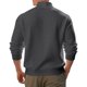 thumbnail image 5 of pstuiky mangas largas para hombre, Sudadera con capucha informal de colores sólidos para hombre, jersey de manga larga con bolsillo y cuello alto salir tops xxxl, 5 of 9