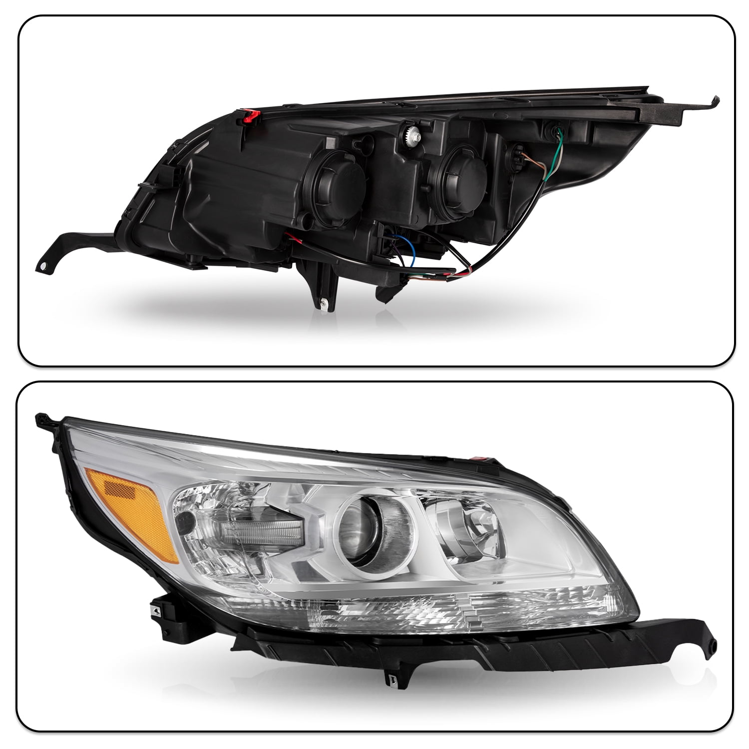For 2013-2015 Chevy Malibu LT LTZ Chrome Right Passenger Side Headlight Assembly