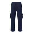 thumbnail image 5 of MEZZALL Men's Casual Pants Comfortable Solid Color Utility Joggers With Multiple Pockets Outdoor Work Daily Wear Comfort Slacks Trousers, 5 of 5