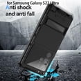 thumbnail image 4 of for Samsung Galaxy S22 Ultra case (6.8 Inch) Metal Hard  2022 Phone Case para Screw Built-in Screen Lens Protection Military Grade [Note The Fingerprints Don't Work] Black, 4 of 6