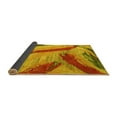 thumbnail image 2 of Ahgly Company Indoor Round Oriental Yellow Modern Area Rugs, 7' Round, 2 of 4