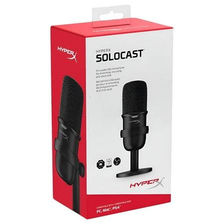 HyperX - SoloCast Wired Cardioid USB Condenser Gaming Microphone