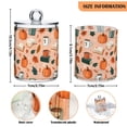 thumbnail image 5 of Yayeee 2 Pack Qtip Holder Bathroom Cotton Swab Canister with Lid Clear Dispenser Set, Pink Fall Coffee, 5 of 6