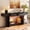 Black, variant on Virans 70.8" Narrow Long Console Table with 2 Drawer,Entryway Table with LED Lights,Behind Sofa Table for Entrance, Living Room,Black