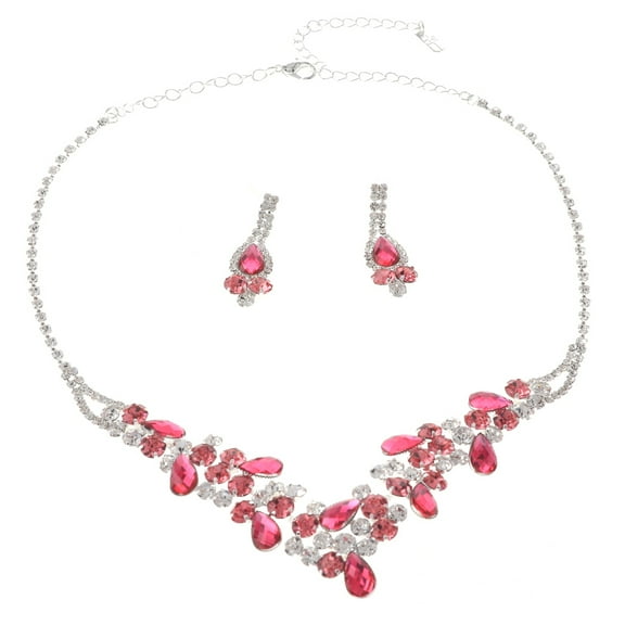 Rhinestone Necklace Set