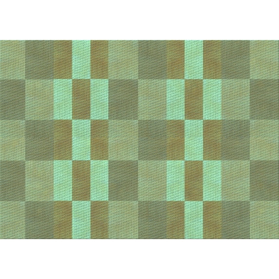 Ahgly Company Indoor Rectangle Patterned Pastel Green Area Rugs, 5' x 8'