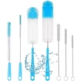 thumbnail image 1 of Cepillo para Botellas, Juego de 8 Cepillos Multifunción con Orificio para Colgar, para Limpieza de Botellas, Biberones, Termos y Tapones, 1 of 4