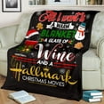 thumbnail image 2 of Hallmark Wine Premium Fleece Blanket, 2 of 8