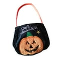 thumbnail image 4 of Mornei Halloween Trick or Treat Bag Kids Gifts Bag Multipurpose Halloween Candy Basket Single Pumpkin, 4 of 9