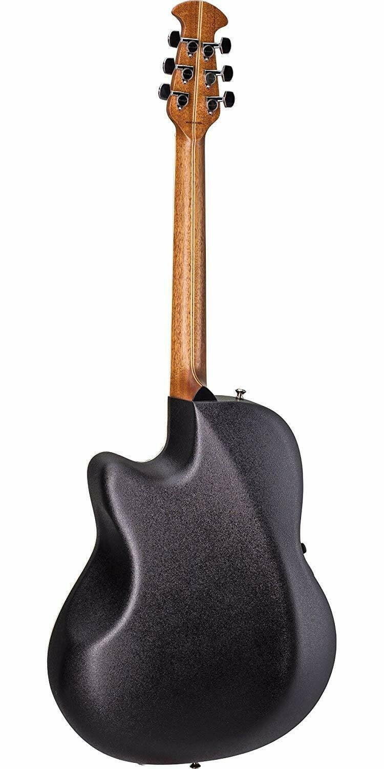 Ovation Timeless Balladeer Deep Contour Acoustic-Electric Guitar (Black)
