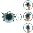 thumbnail image 2 of White Fascinator Fashion Headbands Fascinators Hat Flower Mesh Ribbons, 2 of 5