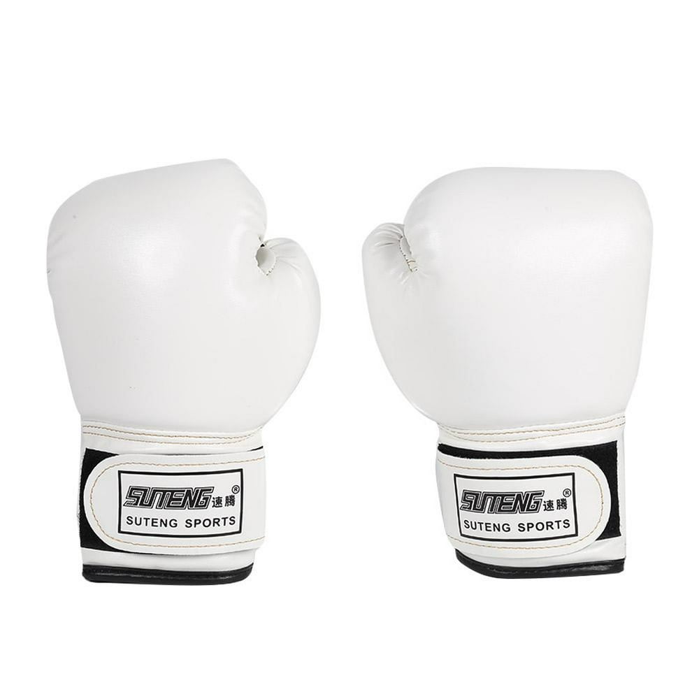 Winnereco 2pcs Boxing Training Fighting Gloves Leather Kids Kickboxing