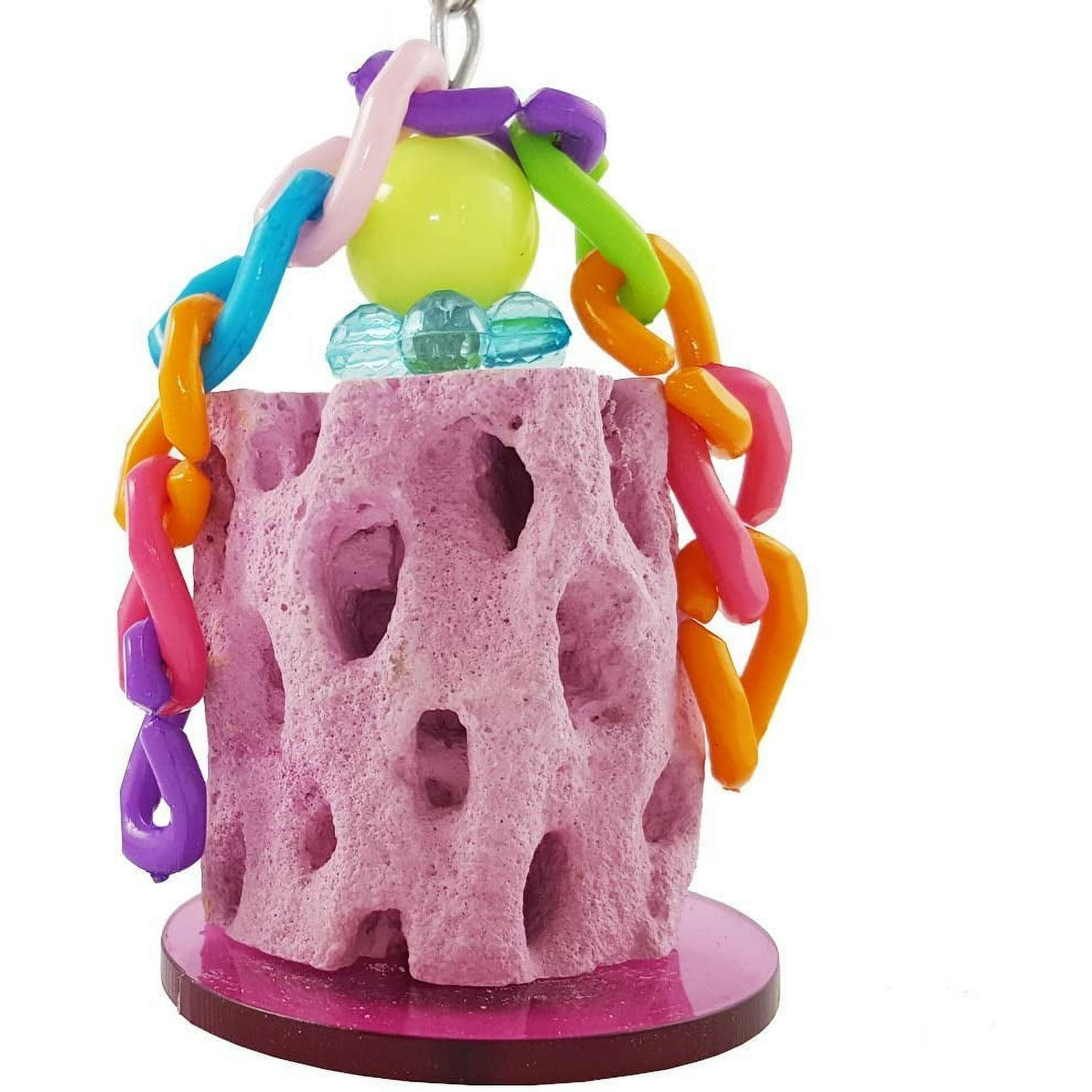 Bird Calcium Teeth Grinding Chew Treats Toy for Parrot Parakeet Cockatiel Conure Gerbil Rat Mouse Guinea Pig Chinchilla