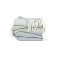 thumbnail image 4 of Comfort Canopy - Lightweight Gray Herringbone Throw Blanket with Fringed Edges, 4 of 9