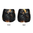 thumbnail image 3 of Salouo Full Moon Black Dragon Print Women's 2 in 1 Running Shorts Double-Layer Shorts Athletic Workout Gym Yoga Shorts Running Shorts for Women-X-Large, 3 of 7