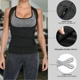 thumbnail image 3 of COMFREE Sweat Waist Trainer Cincher Corset for Women Weight Loss Neoprene Sauna Suit Tank Top Zipper Vest Workout Compression Sport Girdle, 3 of 6