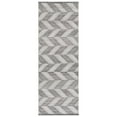 thumbnail image 2 of SAFAVIEH Kilim Tristen Zig Zag Wool Runner Rug, Grey/Ivory, 2'3" x 7', 2 of 3