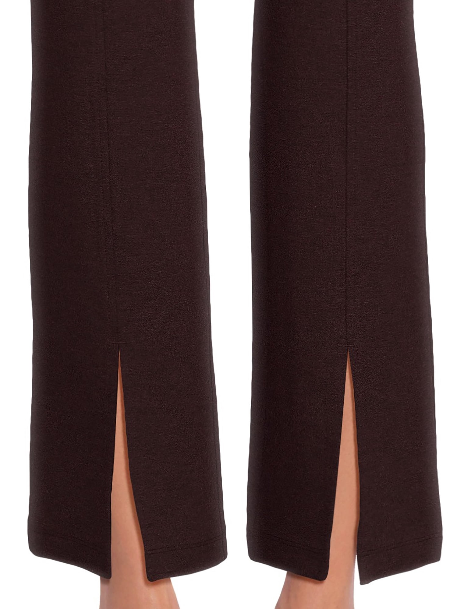 Time and Tru Women's Flare Ponte Pants, 30" Inseam for Regular