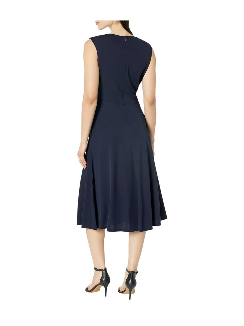 Lauren Ralph Lauren Womens Twist Front Jersey Dress Lighthouse