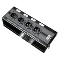 thumbnail image 2 of 3Pc 4-Channel 3-Pin XLR Audio and over Network Cable Extender, DMX512 Network Signal Extender , Male, 2 of 4