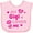 AD-Pink, variant on Inktastic Valentine's Day My Gigi Loves Me Hearts and Lips Boys or Girls Baby Bib