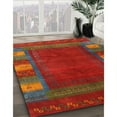 thumbnail image 3 of Ahgly Company Machine Washable Indoor Square Contemporary Sienna Brown Area Rugs, 3' Square, 3 of 7