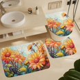 thumbnail image 6 of Sunflower Shower Curtain Sets with Rugs 4 Piece Rustic, 6 of 8