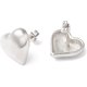 thumbnail image 2 of 1 par de pendientes de corazón con soporte, de latón chapado. Pendientes de corazón. Juego de pendientes Everyday Illusion Jewelry. Pendientes sencillos y modernos., 2 of 2