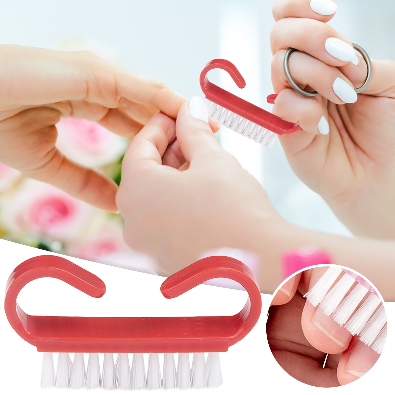 Handle Nail Brush Hand Fingernail Brush Cleaner Scrubbing Kit Pedicure