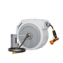Giraffe Tools Retractable 14mm 100ft Hose Reel with 9 Pattern Nozzle