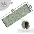 thumbnail image 5 of Yayeee Runner Rug for Bedroom 2'x6' Machine Washable Hallway Non Slip Mat, Retro Green Abstract, 5 of 8