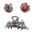 thumbnail image 3 of Unique Bargains 1 Pc Elegant Ruby Inlaid Animal Hair Clips Red Black, 3 of 5
