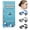 Blue, Black, Grey, variant on Swimming Ear Plugs for Kids,3 Pairs Waterproof Silicone Swim Earplugs for Swimming Surfing Diving Showering for 5-13 Years Olds Children and Small Ear Teens