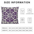 thumbnail image 5 of Shiartex Purple Ethnic Boho Pillow Covers  Bohemian Carpet Style Vintage Flower Print Decorative Throw Pillows Outdoor  Square Cushion Case Farmhouse Decor for Home Sofa Bed, 5 of 5