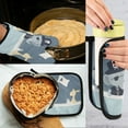 thumbnail image 5 of Yayeee Oven Mitts and Pot Holder Set of 2 Heat Resistant Kitchen Gloves Baking Hot Pad, Cute Animals, 5 of 5