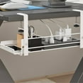 Cable Organizers No Drill Under Desk Cable Management Tray Organize