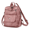 thumbnail image 2 of Mochila Antirrobo De Cuero Sintético Impermeable Para Mujer Rosa Malubero Malu1004, 2 of 3