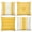 Yellow & Cream, variant on AEOI Set of 4 Navy Blue & Off White Geometric Striped Throw Pillow Covers, Farmhouse Tribal Chevron Line Decor Cushion Cases 16x16 Inch, Nautical Coastal Style Sofa Couch Pillow Covers, No Insert