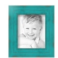 thumbnail image 2 of ArtToFrames 5" x 6" Turquoise Picture Frame, 5x6 inch Blue Wood Poster Frame (WOM-4588), 2 Pack, 2 of 7