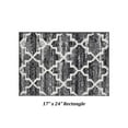 thumbnail image 4 of Better Trends 17" x 24" Bathroom Rug, 100% Cotton, Soft, Water Absorbent, Non-Slip Bath Mat, Machine Washable, Rugs for Bathroom, Shower, Tub – Savio Collection - Gray, 4 of 5