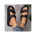 thumbnail image 5 of Women's Waterproof Adjustable Double Buckle Slingback Slide Sandals Comfortable Flat Design for Beach or Fashion Wear., 5 of 10