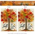 thumbnail image 5 of Fall House Flag 28x40 Inch Double Sided for Outside Large Burlap Autumn Tree Maple Leaves Holiday Yard Decoration, 5 of 5