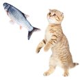 thumbnail image 2 of Bangcool Kitten Fish Toy Plush Cotton Realistic Cat Chewing Toy Cat Playing Toy for Home, 2 of 10