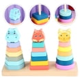 thumbnail image 2 of Shisuyan 1 Set of Animal Designed Stacking Toys Interesting Stacking Rings Toddler Stacking Game Toys, 2 of 8