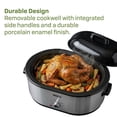 thumbnail image 3 of NESCO 18-Qt. 1,450-Watt Roaster with Porcelain Cookwell, Silver, 3 of 15