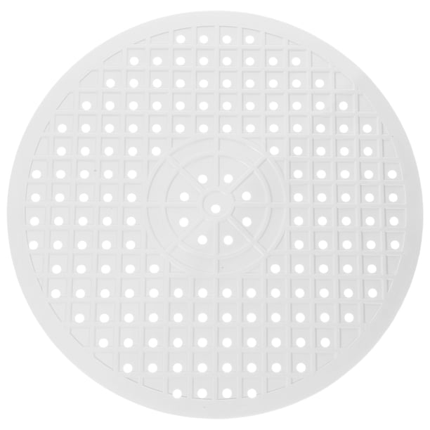 Tapete de goma para secar platos, protector de fregadero de cocina, tapete de drenaje redondo