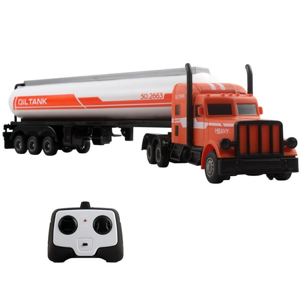 Vokodo RC Semi Truck And Fuel Trailer 18 Inch 2.4Ghz Fast Speed 116