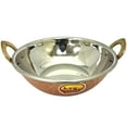 thumbnail image 1 of Verka Copper Hammered Karahi with Stainless Steel Interior, 3.5 inch, 1 of 5