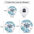 thumbnail image 6 of Wall Clock Teal Blue Coral Clocks PVC Silent Non-Ticking Battery Operated Decorative Ocean Marine Life Round Clock for Home Living Room Kitchen Bedroom Office School Wall Decor 14 Inch, 6 of 9